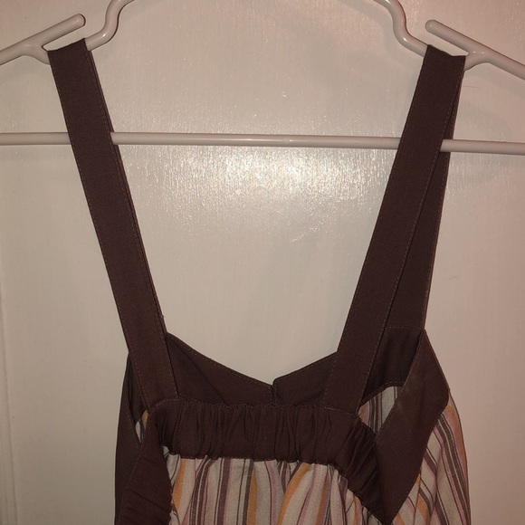 Striped brown dress - Picture 6 of 10